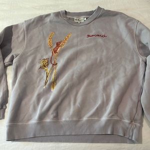 Lavender fiorucci sweatshirt size large